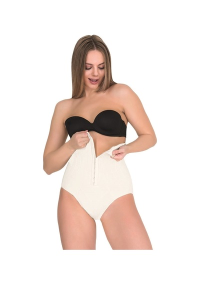 Form Time Agraflı Yüksek Bel Slip Korse Beyaz