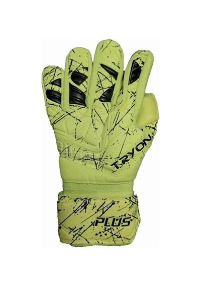 Tryon Plus-702 Erkek Neon Yeşil Kaleci Eldiveni Sarı