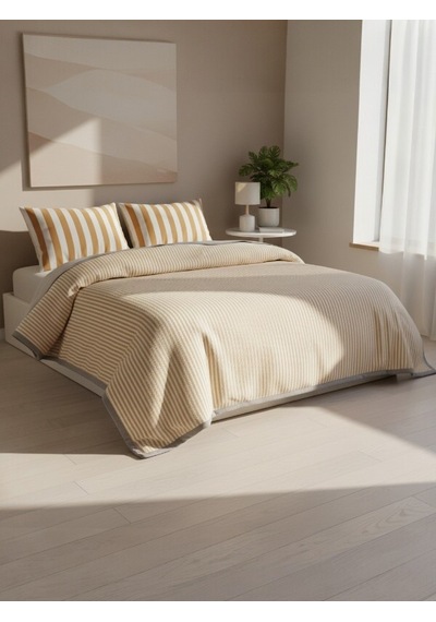 Özdilek Cabana Line Gold Tek Kişilik Pike Takımı %100 Pamuk