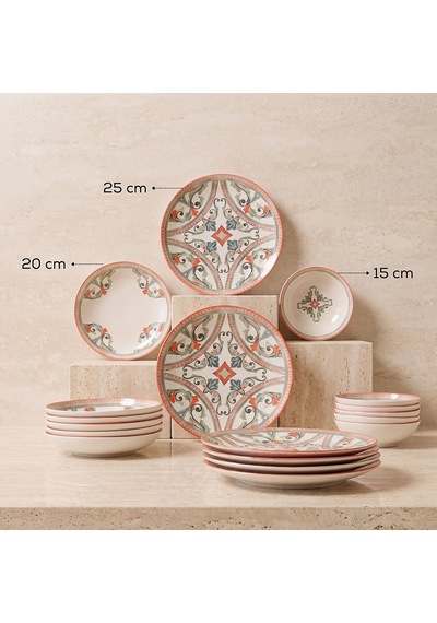 Güral Camelia Rustik 6 Kişilik 18 Parça Yemek Takımı 63053 Diğer