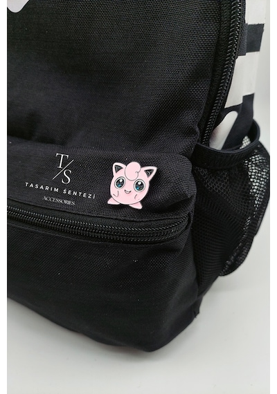 Rozet Çanta Şapka Takı Aksesuar Pokemon Jigglypuff Wigglytuff Çok Renkli