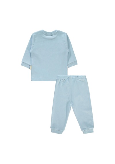 Civil Baby Bebek Organik Pijama Takımı 1-9 Ay Mavi