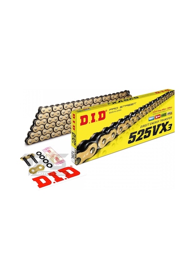 Dıd Çelik Zincir 525-124l Vx3 X-rıng 2008-2012 Honda Cbf 600