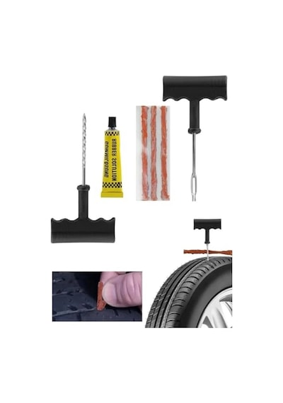 6 Parça Lastik Tamir Kiti, Taşınabilir Acil Set