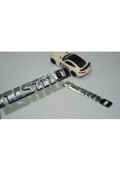 Dk Nissan Nismo Krom Siyah Çamurluk Yanı Logo Arma Amblem Seti