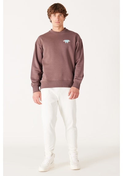Wrangler Loose Fit Rahat Kesim Bisiklet Yaka Kahverengi Erkek Içi Polarlı Sweatshirt W232244220 Kahverengi Wrangler Loose Fit Rahat Kesim Bisiklet Yaka Kahverengi Erkek Içi Polarlı Sweatshirt W232244220 Kahverengi