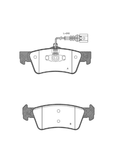 Mga-55653 Arka Fren Balatasi-Kablo 310Mm (Vw Transporter 03-08) 514691170