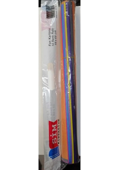 Simart Fon Kartonu 10 Renk Rulo 48X68 Cm