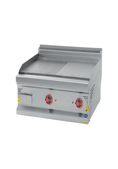 Karacasan Endüstriyel 900 Seri Set Üstü 120 Cm Elektrikli Yarı Kanallı Izgara