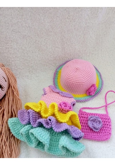 Amigurumi Eylül Bebek Çok Renkli