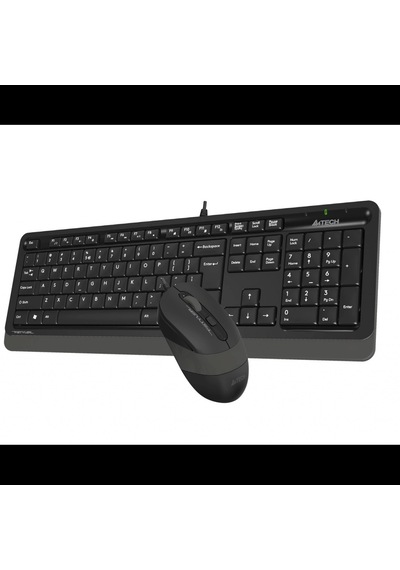 A4 Tech F1010, Gri, Fstyler, Usb Kablolu, Türkçe Q, Multimedya, Klavye Mouse Set Diğer