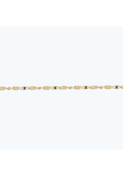 Altınbaş Siyah Taşlı Altın Erkek Zincir Bileklik Abl0211-y-24708 Çok Renkli