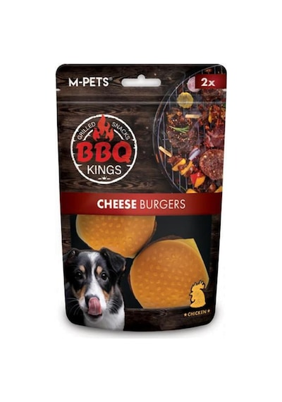 M-pets Bbq Kings Cheese Burger Tavuklu Köpek Ödül Maması 130 Gr 2 Adet