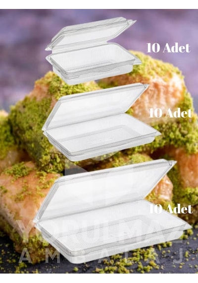 30 Parça Plastik Tatlı Kabı Kilitli Kapaklı, Sızdırmaz, Kullan-at, 250/500/1000 Gr Şeffaf Tatlı Taşıma Seti Kahverengi 30 Parça Plastik Tatlı Kabı Kilitli Kapaklı, Sızdırmaz, Kullan-at, 250/500/1000 Gr Şeffaf Tatlı Taşıma Seti Kahverengi