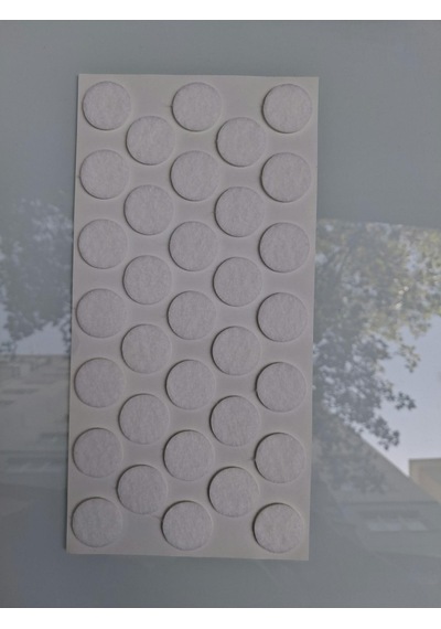 Keçe 90745 Hrd 4 Paket 24 Mm Beyaz Masa Sandalye Koltuk Baza Ayak Çizdirmez Yapışkanlı
