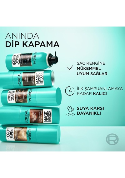 L'oreal Paris Magic Retouch Beyaz Dipleri Kapatıcı Sprey 75 Ml - Kumral