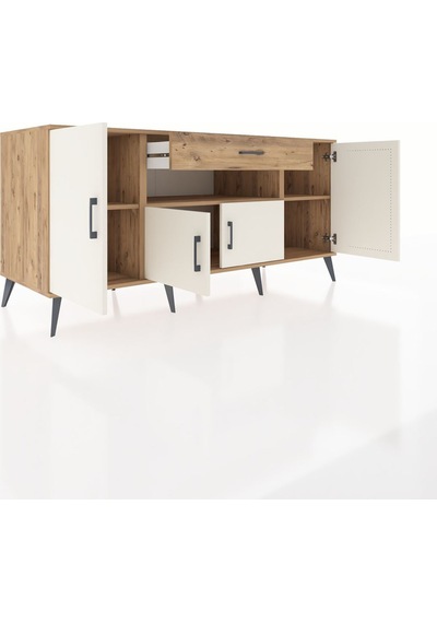 Kronos Konsol 3 Raflı Tek Çekmeceli 4 Kapaklı 176x59x83 Çam-aytaşı/çam Aytaşı/çam Kronos Konsol 3 Raflı Tek Çekmeceli 4 Kapaklı 176x59x83 Çam-aytaşı/çam Aytaşı/çam