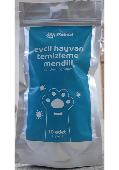 Patisil Evcil Hayvan Temizleme Mendili Tekli 10 Lu Paket Pts001