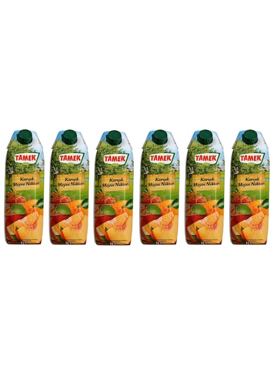 Tamek Karışık Meyve Nektarı 1 Lt X 6 Adet