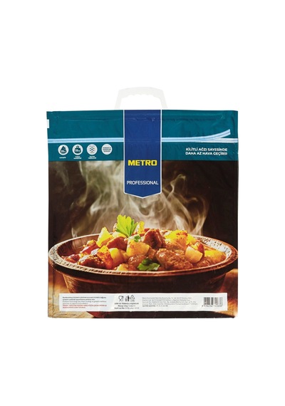Metro Professıonal Thermobag 43x47cm Sıcaklık Koruyucu Taşıma Çantası 3'li Ekonomik Paket - 3 A Tarı 3 L