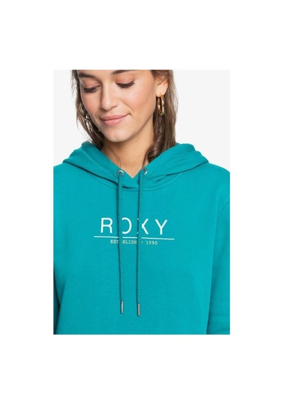 Roxy Day Breaks Hoodıe Brushed Turkuaz Kadın Sweatshırt Erjft04483 Lacivert