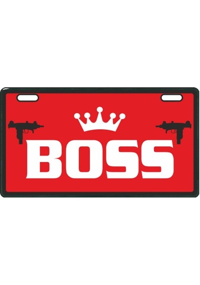 Sevenkardeşler Kırmızı Boss E-Bike Plakalık