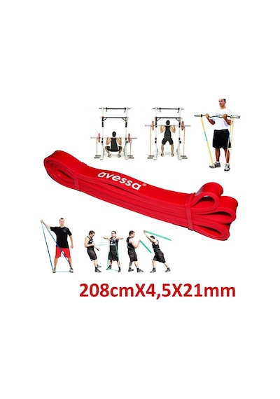 1 Adet Direnç Lastiği 208cm X 2,5x21mm 5,5-7kg Latex Pilates Yoga Spor Egzersiz Fizik Direnç Lastiği Güç Bandı Kırmızı