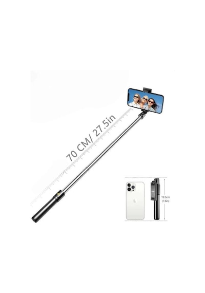 Cep Telefonu Tripod Standı Manyetik Selfie Sopa Bluetooth Uzaktan Kumandalı