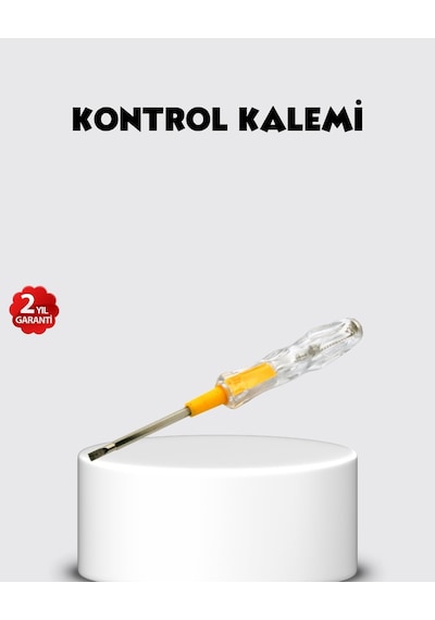 Neon Lambalı Elektrik Kontrol Kalemi Nikel Kaplama 110-220v 41832811
