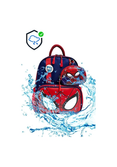 Anaokulu Sırt Çantası Spiderman Benzeri Erkek Çocuk Kreş Çantası 33 25 Cm Ortopedik Örümcek Adam Lacivert