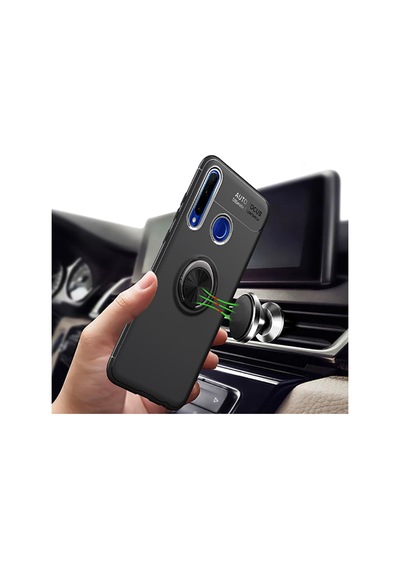 Huawei P40 Lite E Kilif Yüzüklü Magnetli Ravel Case 406652826