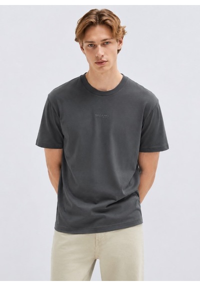 Mavi M0613348-91268 Mavi Jeans Baskılı T-shirt Erkek Tişort Füme