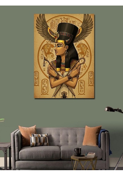 Kanvas Tablo Antik Mısır Kraliçesi Nefertiti 100cmx140cm