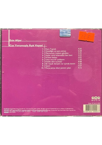 Plak Değildir Cd Dir Cd Esin Afşar Caz Yorumuyla Aşık Veysel Cd
