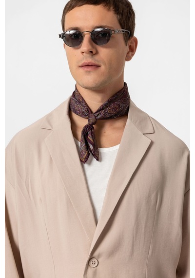 Antioch Oversize Astarsız Erkek Blazer Ceket Bej