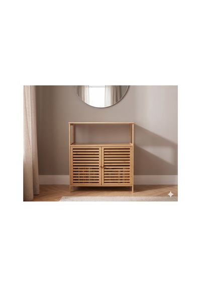 Yıldıray Metal Bambu 2 Kapaklı Raflı Düzenleyici Organizer Bej