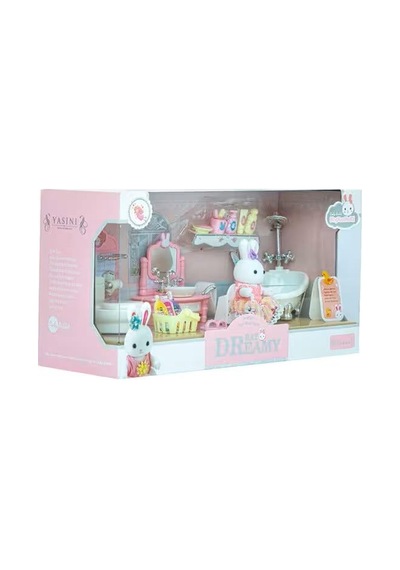 By Dreamy Mini Tavşan Büyük Banyo Oyun Seti-mga Çok Renkli