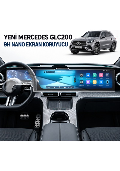 Mercedes Glc 200 Ekran Koruyucu 9h Nano 2026-2027 Uyumlu