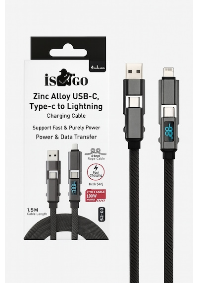 Şarj Kablosu4/1 Typ-c Layting Usb
