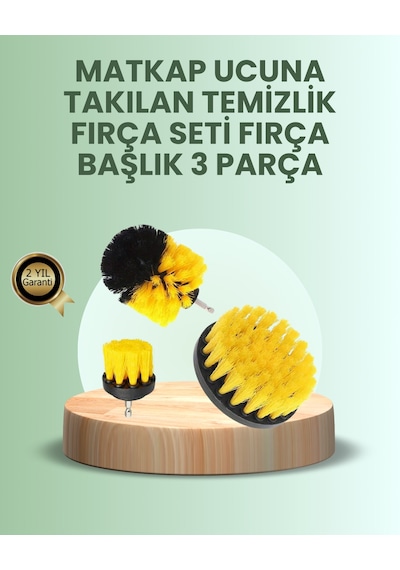 Banyo - 910 - Ve Mutfak İçin Matkap Ucu Temizlik Fırçası - Csmo-tex - 3 Lü Set