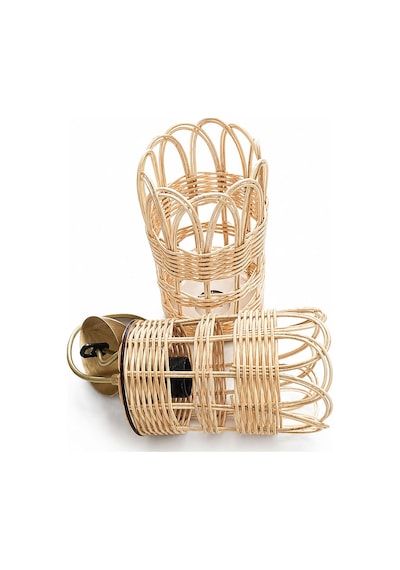 Bambu Bardak Model Sarkıt Avize 16 Cm E27 Duylu Dekoratif Bambu Avize Ahşap