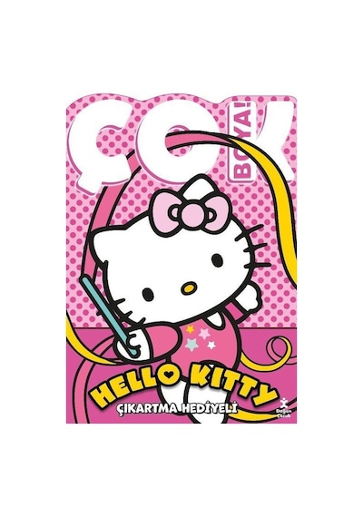 Hello Kitty Çok Boya Çıkartmalı Dev Boyama Kitabı