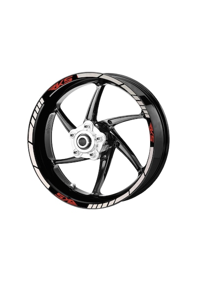 Deeb Rks Jant Şeridi Beyaz Kırmızı Model X N11.52898