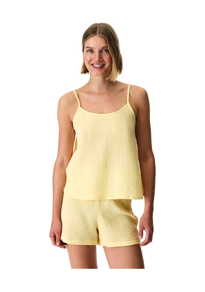 Penti Pastel Sarı Sunny Day Muslin Pamuklu Şortlu Pijama Takımı Yl52