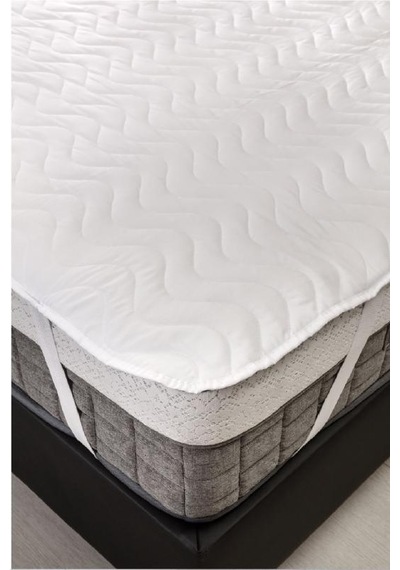 Altın Karma Kapitoneli Sıvı Geçirmez Alez 220x200 Cm Çift Kişilik Köşe Lastikli Beyaz