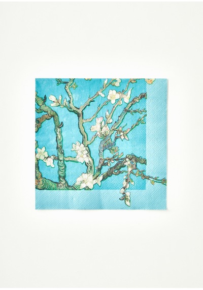 Bella Maison Van Gogh Almond Blossom 20'li Kağıt Peçete Turkuaz 33x33 Cm