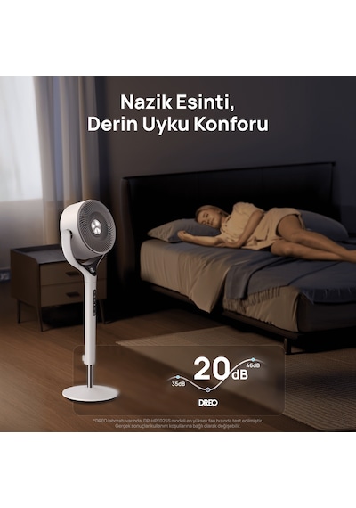 DREO Smart TurboPoly Fan 565S Akıllı Ayaklı Vantilatör, 1500+ Renk Işık, Ayarlanabilir Yükseklik, WiFi & Alexa, 6 Mod, 3D Salınım Beyaz DREO Smart TurboPoly Fan 565S Akıllı Ayaklı Vantilatör, 1500+ Renk Işık, Ayarlanabilir Yükseklik, WiFi & Alexa, 6 Mod, 3D Salınım Beyaz