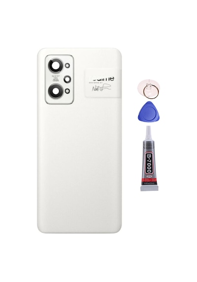 Realme Gt 2 Beyaz Arka Kapak Batarya Kapağı Pil Kapağı Yapışkan Ve Sökme Aparatıyla Beraber Full Set Beyaz