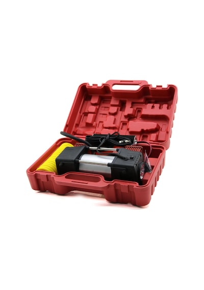 Çift Silindir Oto - Araç Hava Kompresörü Dc/12v - 23amp - 150psı Fenerli Bar Göstergeli 5545