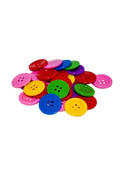 Bu-Bu Yuvarlak Renkli Düğmeler 30Gr Bu-Bu-Bn0006